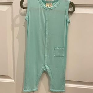 ✨NWT✨ Kyte Baby 18-24m Sleeveless Snap Romper in Seamist